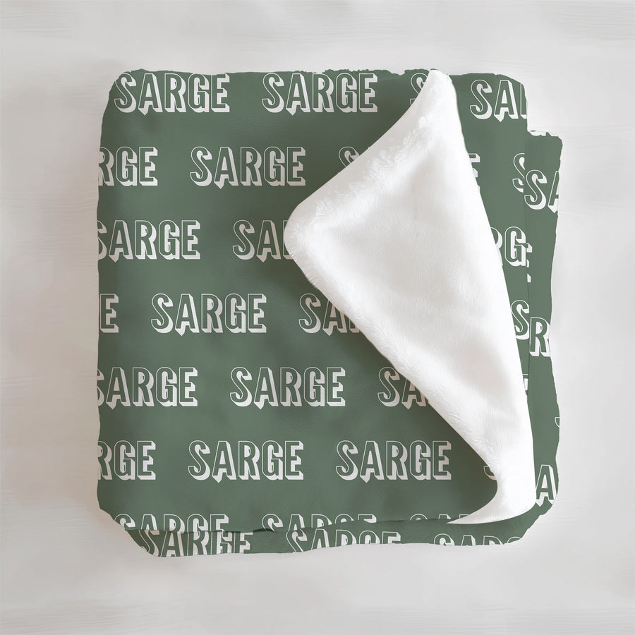 Custom German Shepherd Name Blanket