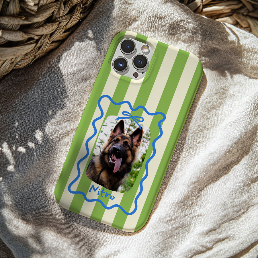 The GSD Portrait Stripe Case | Meadow Mint