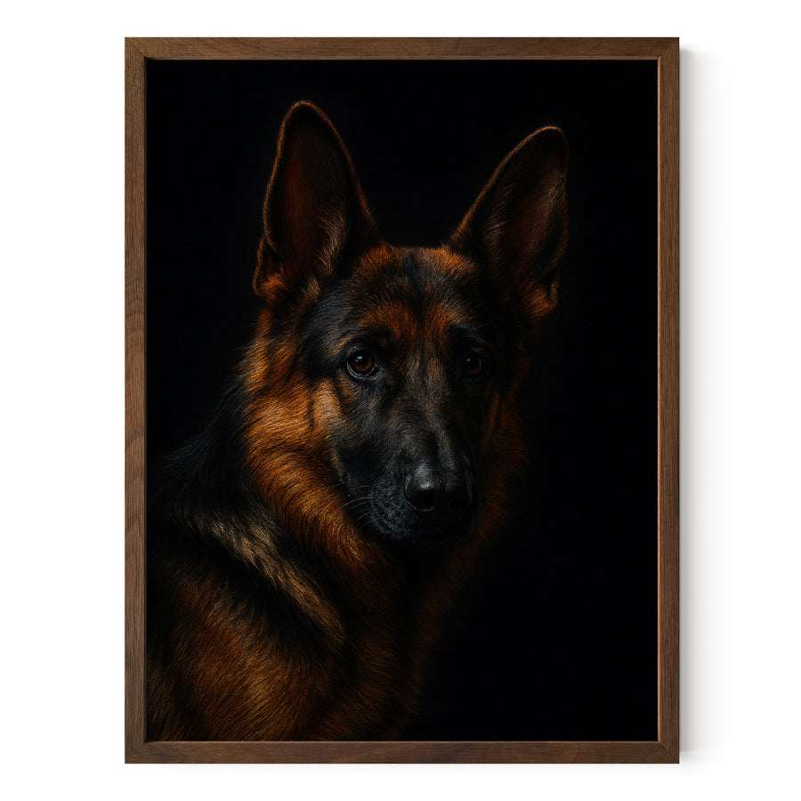 Masterpiece Painting GSD Pet Portrait