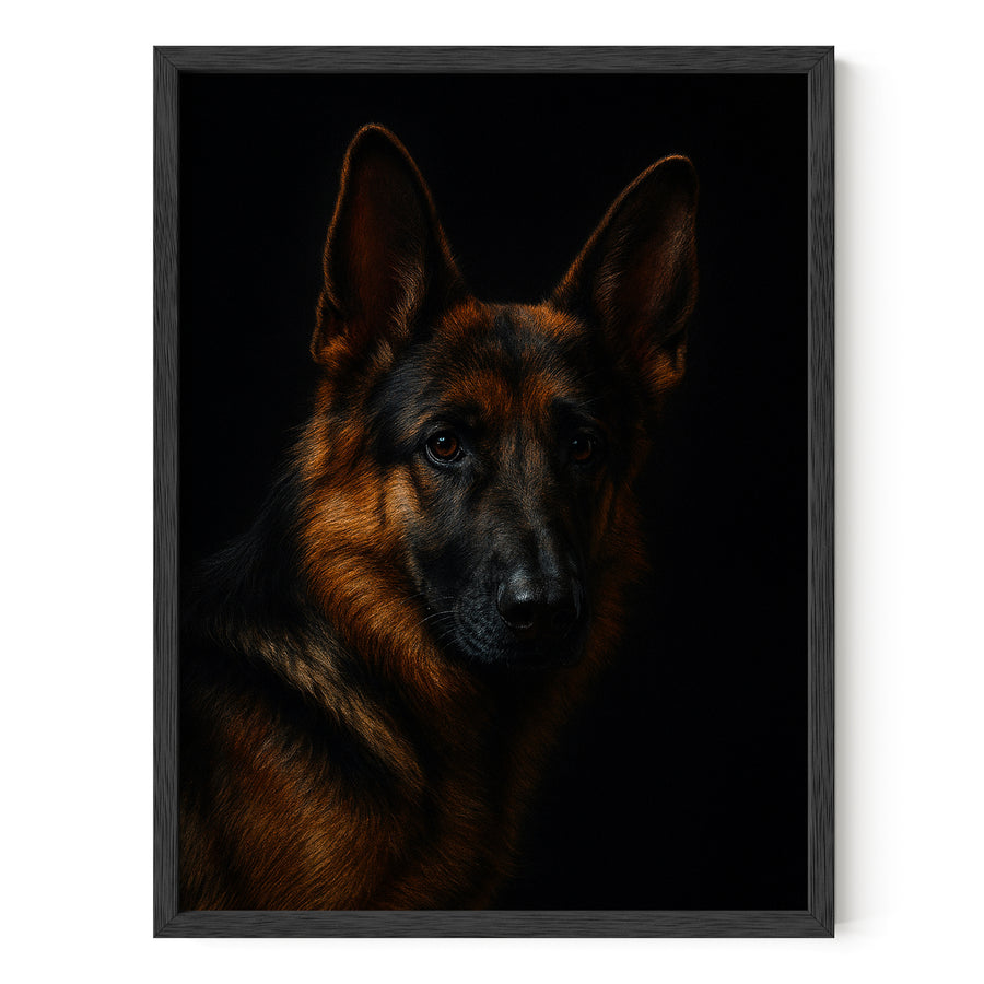 Masterpiece Painting GSD Pet Portrait
