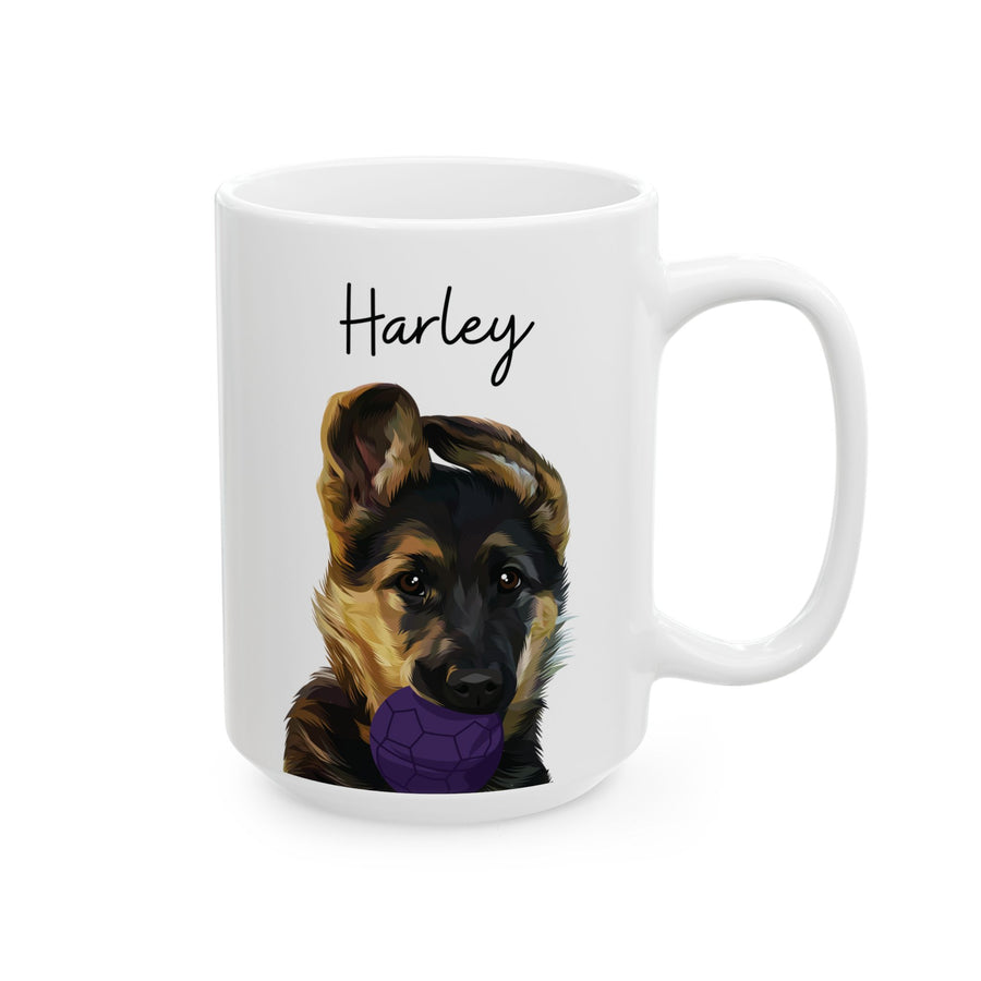 Modern Art GSD Portrait Mug