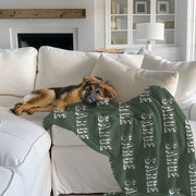 Custom German Shepherd Name Blanket