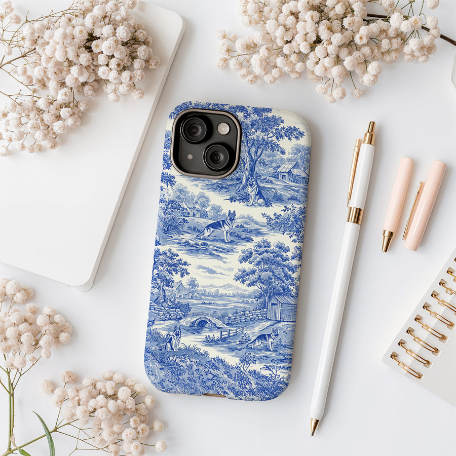 German Shepherd Toile iPhone Case